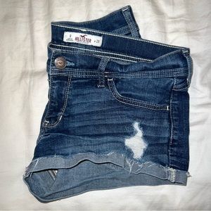 Hollister Denim Jean Shorts (Dark Wash)
